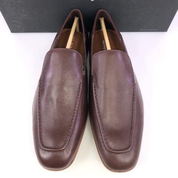 Men\'s The Men\'s Store Bloomingdale\'s Flat Last Push Down Loafer, 9, Brown main image 8